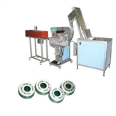 Stampante automatica a tampone per tappi in metallo a 1 colore